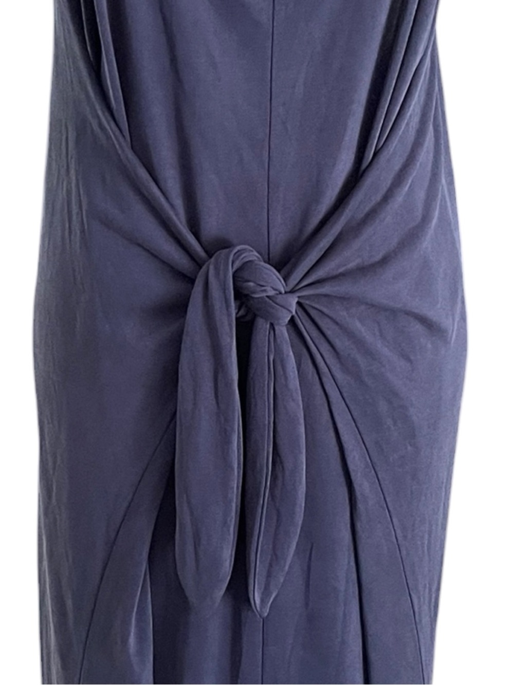 Jolie Indigo Navy Scoop Neck Tank Style Modal Tie Midi Dress (1XL) - Picture 9 of 15